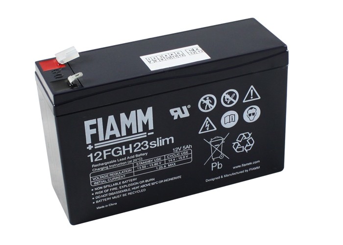 12FGH23 slim -  FIAMM 5ah 12V  
